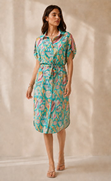 Azure Shell Dress