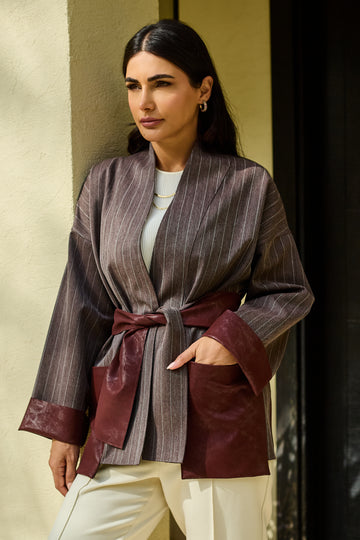 Between Seasons Jacket Burgundy