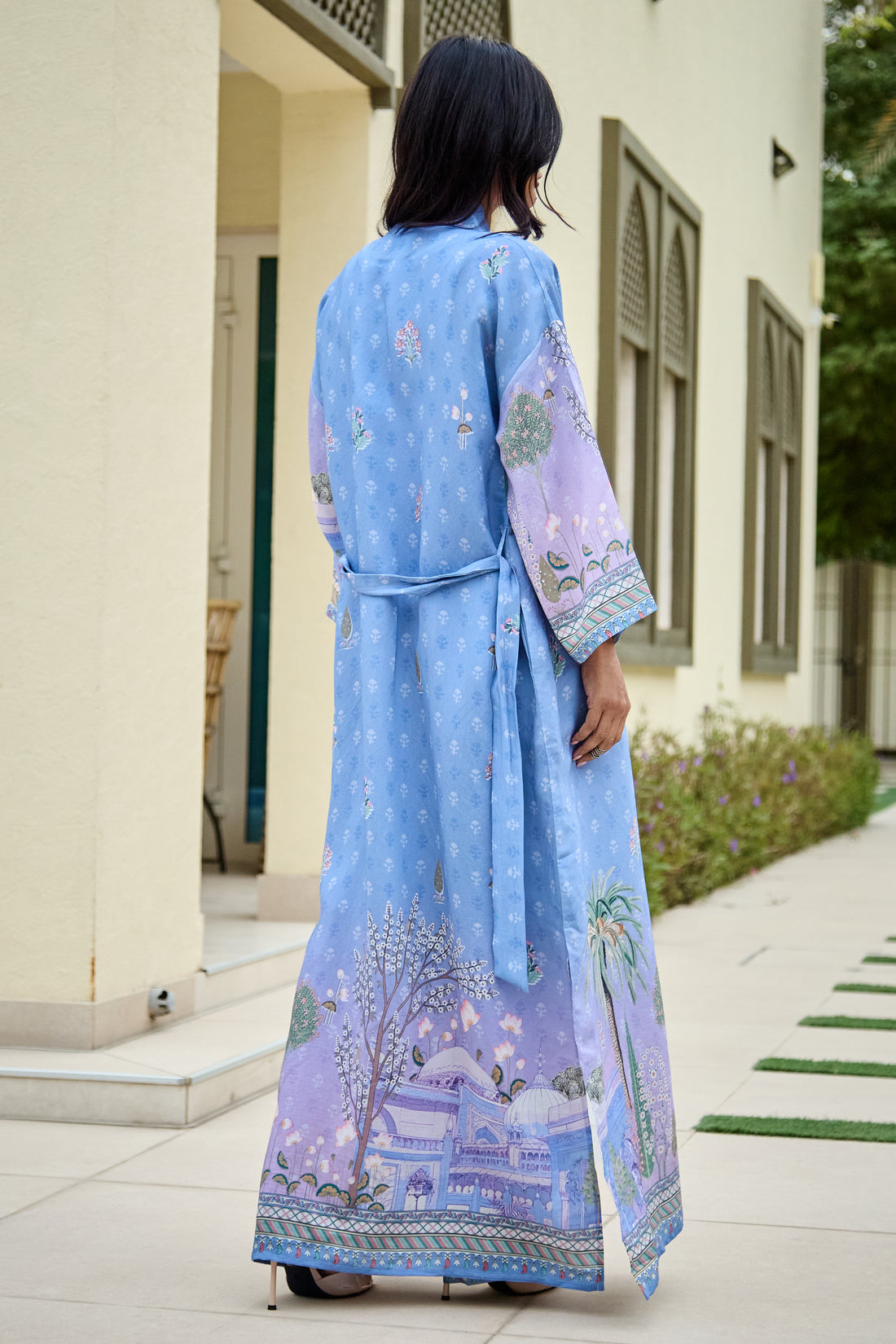 Palm Garden Set in Blue